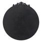 39" Black Crowned Top Iron Framed Accent Mirror