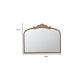 31" Gold Arch Iron Framed Accent Mirror