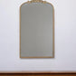 42" Gold Arch Iron Framed Accent Mirror