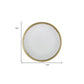 10" Gold Round Iron Textured Framed Accent Mirror
