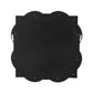 32" Clear Scalloped Glass Framed Accent Mirror