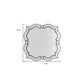 32" Clear Scalloped Glass Framed Accent Mirror