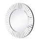 24" Clear Round Beveled Glass Framed Accent Mirror