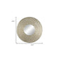 31" Silver Round Dimensional Thick Frame Accent Mirror