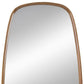 37" Brown Solid Wood Novelty Framed Accent Mirror