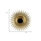 28" Gold Sunburst Iron Framed Accent Mirror