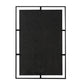 32" Black Iron Framed Antiqued Glass Accent Mirror