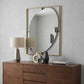 40" Gold Iron Framed Accent Mirror