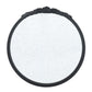 30" Black Crowned Top Antiqued Glass Round Framed Accent Mirror