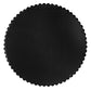 32" Black Round Iron Framed Accent Mirror