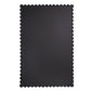 36" Black Iron Framed Accent Mirror