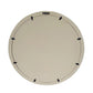 20" Cream Round Wood Framed Accent Mirror