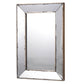 20" Silver Framed Antiqued Accent Mirror