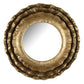 16" Gold Round Iron Framed Accent Mirror