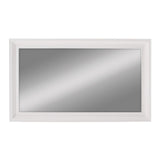 28" White Solid Wood Framed Full Length Hanging Mirror