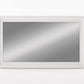 28" White Solid Wood Framed Full Length Hanging Mirror
