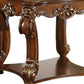 26" Cherry Manufactured Wood And Solid Wood Square End Table With Shelf