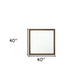 40" Square Wood Framed Accent Mirror