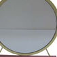 19" Brass Metal Round Freestanding Ornate Framed Makeup Shaving Tabletop Mirror