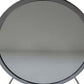 19" Gray Metal Round Freestanding Ornate Framed Makeup Shaving Tabletop Mirror