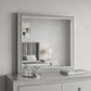 36" Square Wood Framed Mounted Dresser Mirror