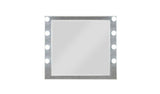 36" Square Wood Framed Mounted Dresser Mirror