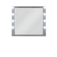 36" Square Wood Framed Mounted Dresser Mirror