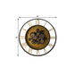 28" Circle Copper Metal and Glass Analog Exposed Gear Wall Clock