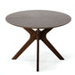 75" Brown Oval Solid Manufactured Wood Pedestal Base Dining Table
