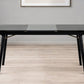 71" Black Rectangular Manufactured Wood Butterfly Leaf Dining Table