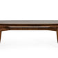 95" Brown Solid Wood Dining Table