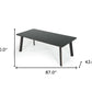 87" Ebony Dining Table