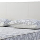 White Wood And Faux Leather King Bed Frame With USB