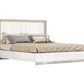 White And Taupe Wood Queen Bed Frame