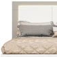 White And Taupe Wood Queen Bed Frame