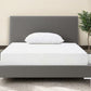 Dark Gray Faux Leather Full Bed Frame