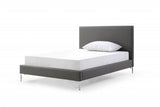 Dark Gray Faux Leather Full Bed Frame