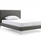 Dark Gray Faux Leather Full Bed Frame