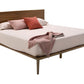 Brown Wood King Bed Frame