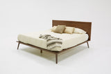 Brown Wood King Bed Frame