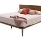 Brown Wood King Bed Frame