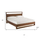 Brown Wood And California King Bed Frame