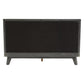 Gray Wood And Linen Queen Bed Frame