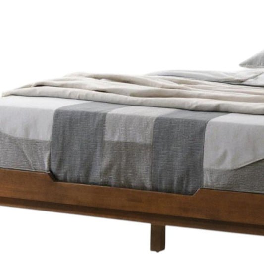 Brown Wood Queen Bed Frame