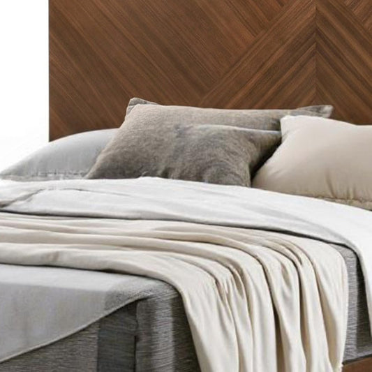 Brown Wood California King Bed Frame