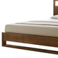 Brown Wood King Bed Frame