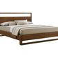 Brown Wood King Bed Frame