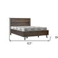 Dark Brown Solid Wood Queen With Two Drawers Bed Frame