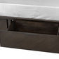 Dark Brown Solid Wood Queen With Two Drawers Bed Frame