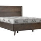 Dark Brown Solid Wood Queen With Two Drawers Bed Frame